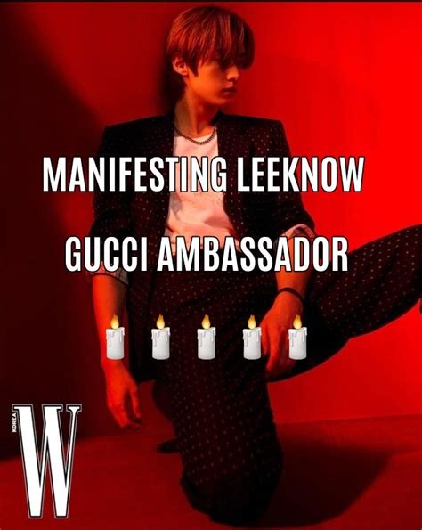 lee know gucci ambassador|lee know gucci.